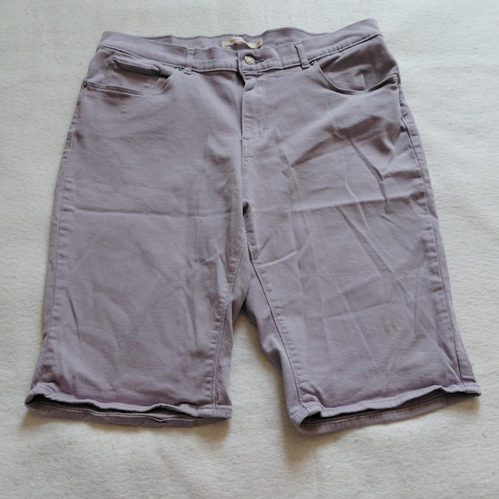 Levis 511 Bermuda Shorts Mens 32 Light Purple Lavender Stretch Slim Fit 0479